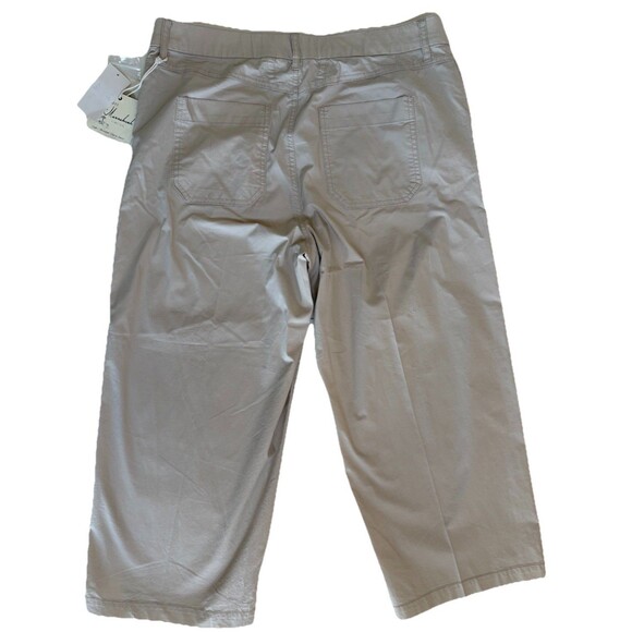 NWT Ladies Caffe Marrakech Tan Wide Leg Ankle Hi Waist Lightweight Pants Size 12 - Picture 8 of 8